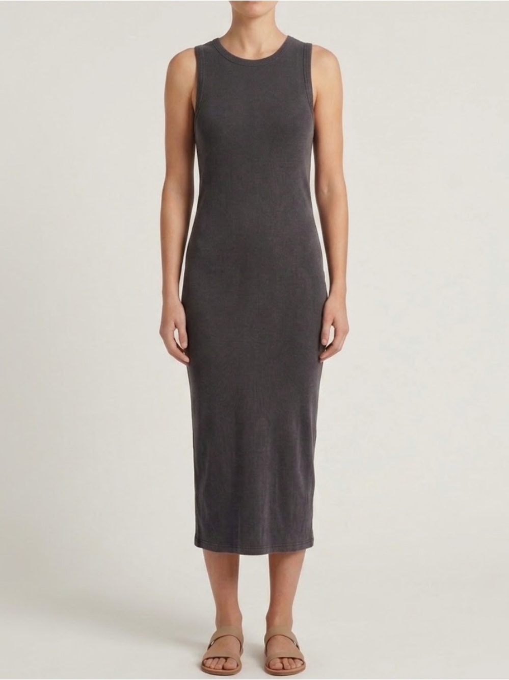 Silence + Noise Ribbed Maxi Dress made in usa
